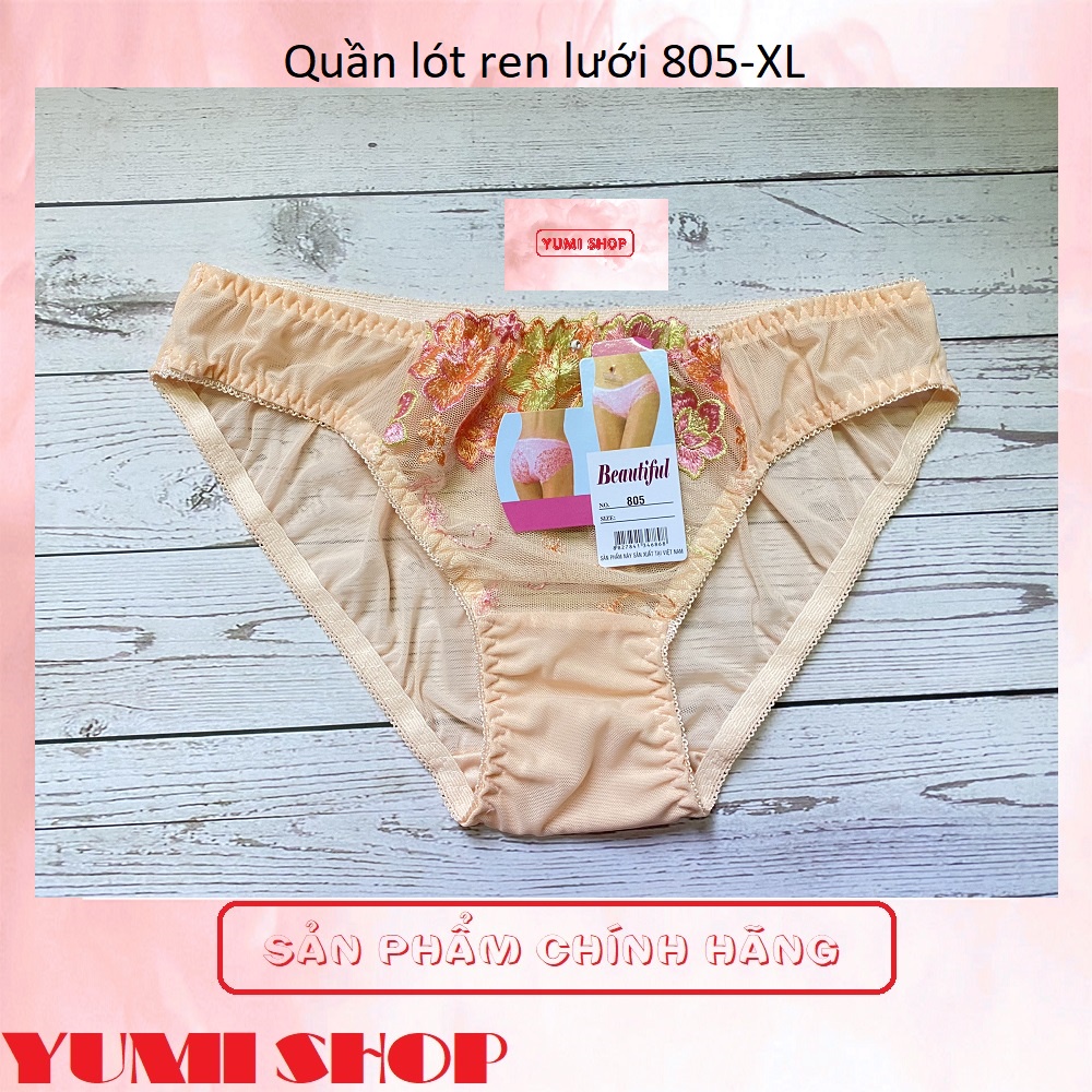 Combo 12 Quần lót nữ Beautiful 805 quần lót ren lưới size XL MÀU NGẪU NHIÊN.