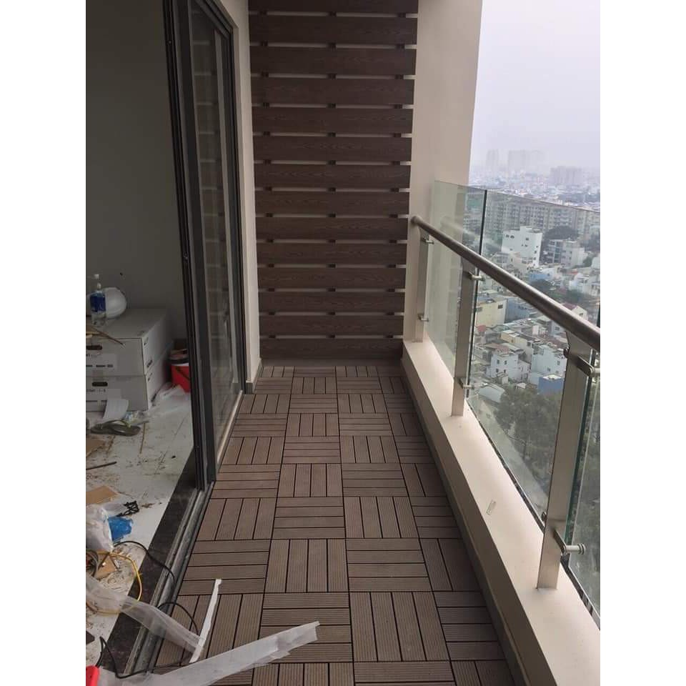 Thanh đa năng bản lớn composite ngoài trời, trang trí cổng, hàng rào, kt 142x10x2200,,