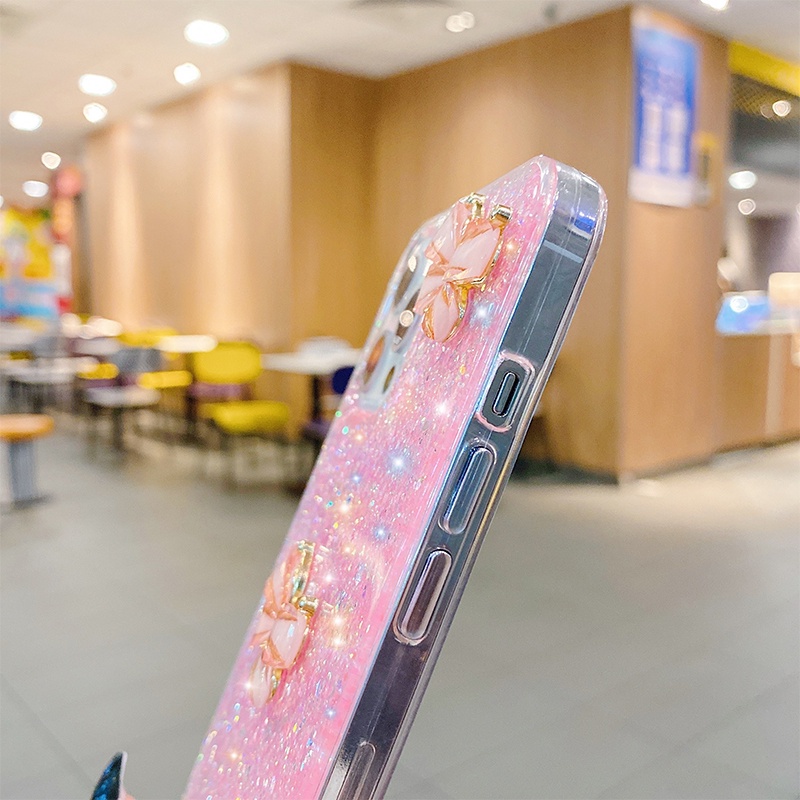 Ốp Điện Thoại Mềm Trang Trí Hình Bướm Và Kim Cương Cho Huawei Honor X7 X9A 50 50SE Nova 8 8SE 7 7SE Mate 40 40Pro