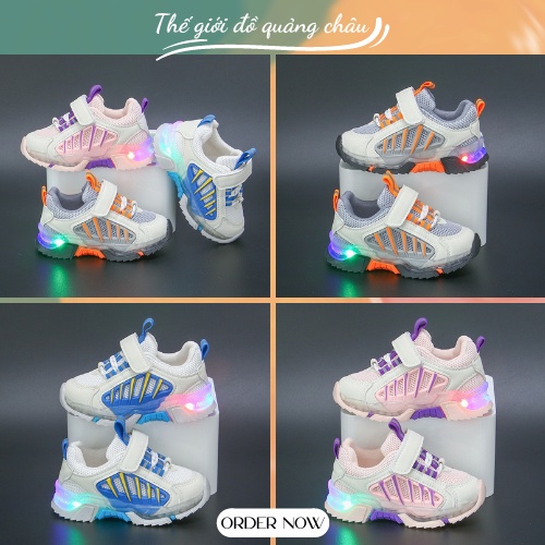 Giày Thể Thao cho bé trai, bé gái PHÁT SÁNG - Mẫu mới 2022 - Hàng Quảng Châu Cao Cấp ( SHOP KHÔNG BẢO HÀNH ĐÈN ) (2033)