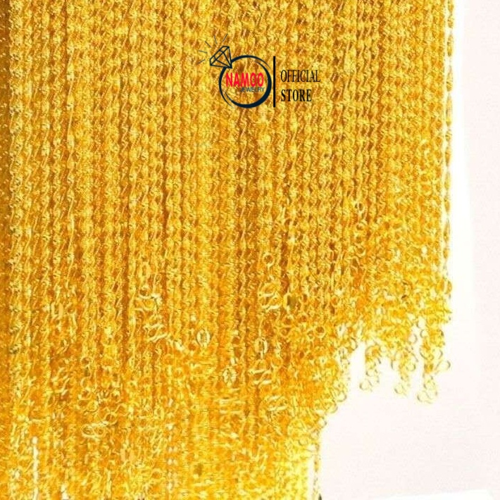 Dây Xoắn Mạ Vàng Nữ, Dây CHuyền Trơn Nữ V001 Namoo Jewelry