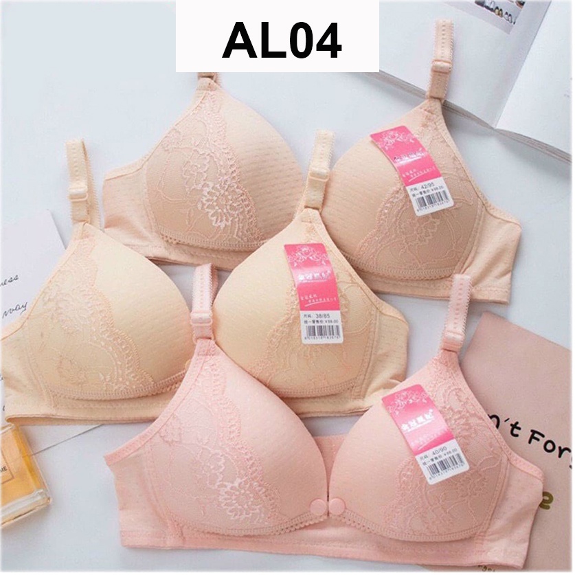 Áo Lót Bầu Và Sau Sinh Mở Cúc Cho Con Bú Tiện Lợi Chống Chảy Xệ, Áo Ngực Bầu Không Gọng Đệm Thông Hơi HN1605 Honey Mommy