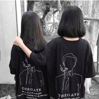 Nhập wa185 giảm 10k đơn 99k_ áo thun tay lỡ unisex the gate