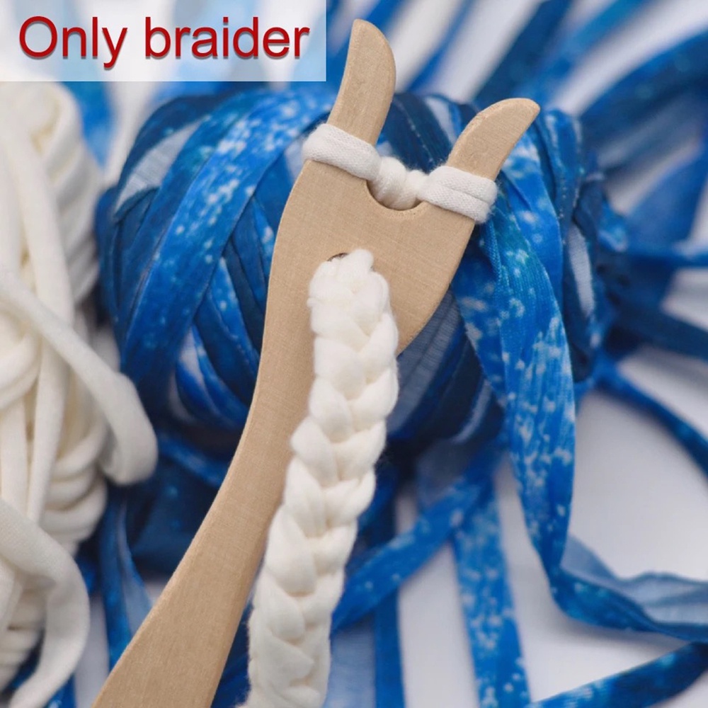 Dụng Cụ Đan Vòng Tay / Vòng Cổ Handmade Bằng Gỗ Hình Nĩa Độc Đáo DIY Cho Bé
