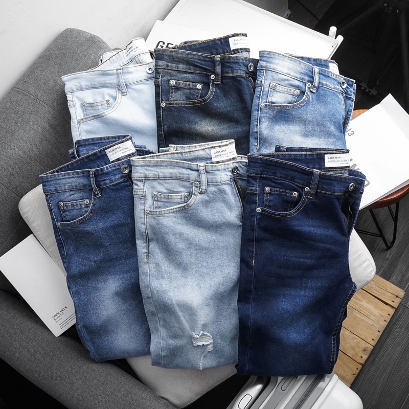 [Tặng quà] - Quần jean nam cao cấp slimfit chuẩn dáng xuất khẩu xanh rêu | BigBuy360 - bigbuy360.vn