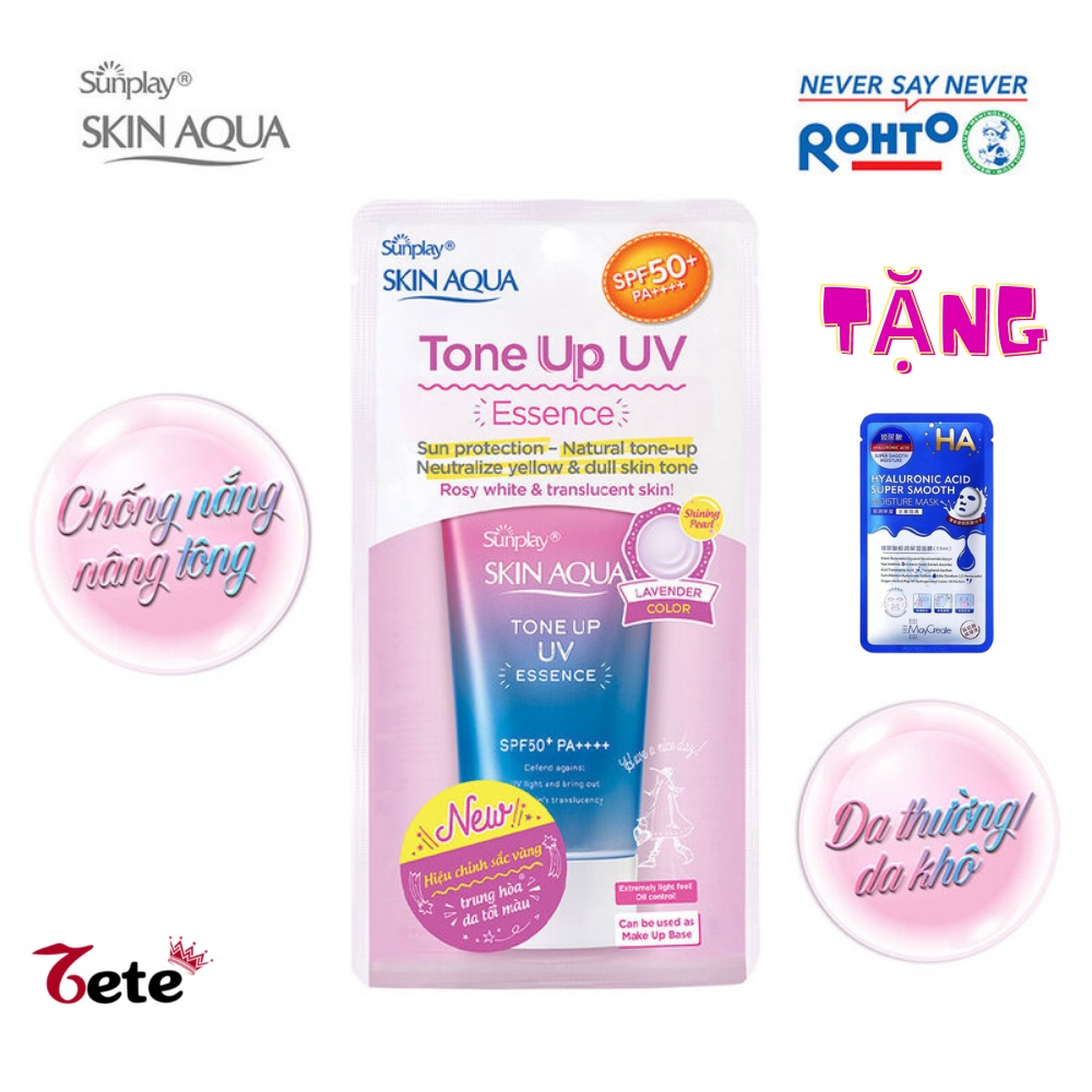 [Chính Hãng] Kem chống nắng Skin Aqua Tone up UV SPF 50+ PA++++ 80gr nội địa Nhật