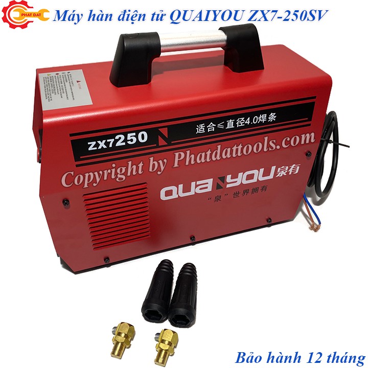 Máy hàn điện tử nội địa QUAIYOU ZX7-250SV-Chuyên que 3.2-4.0-Bảo hành 12 tháng