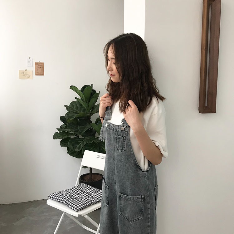 [Order]🌿 Quần yếm jean rách gối ulzzang hot 🔥 | BigBuy360 - bigbuy360.vn