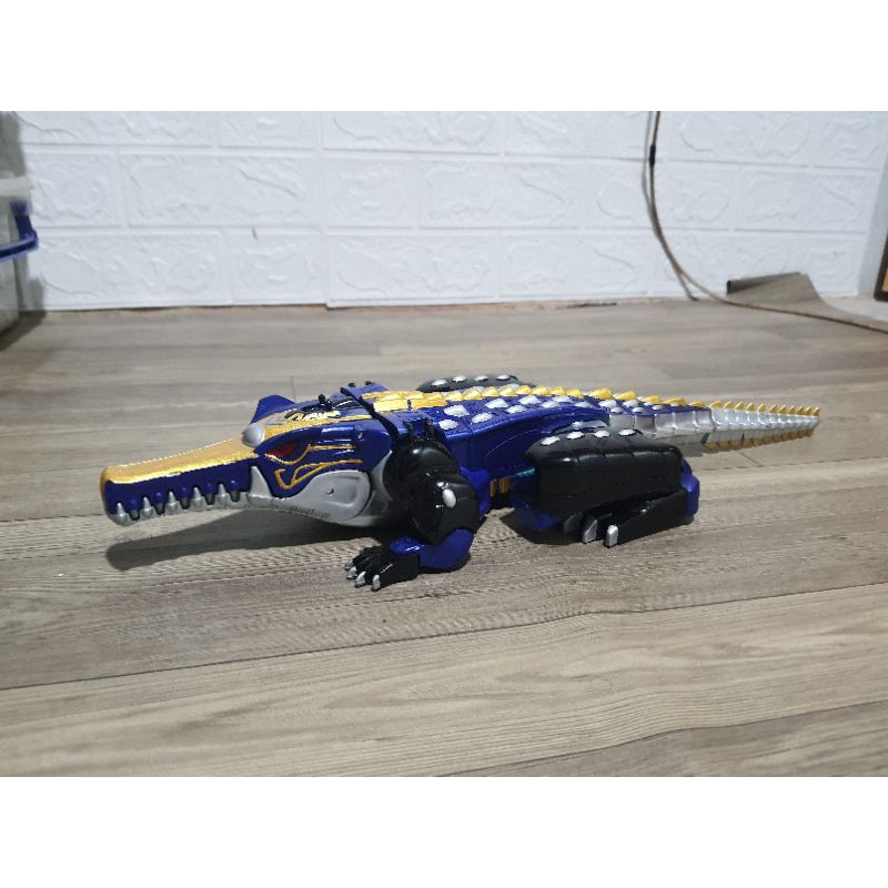 Mô hình đồ chơi siêu nhân gao Gaoranger china. gao cá sấu ánh trăng xanh.