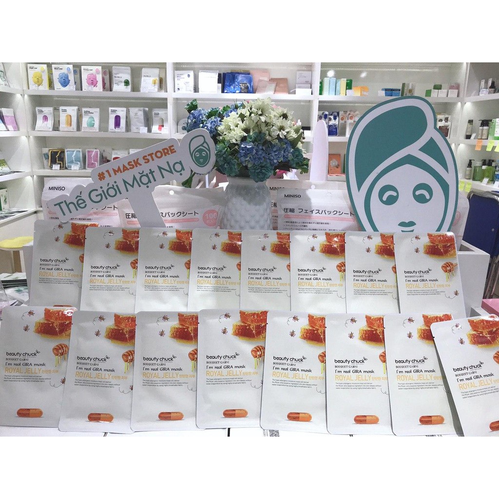 [NHẬP KHẨU HÀN QUỐC] Mặt nạ giấy Beauty Chuck I’m Real GIRA Mask CHÍNH HÃNG 💕