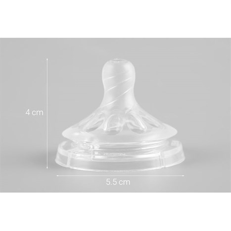 Núm ti mô phỏng tự nhiên cho trẻ từ 1 tháng tuổi vỉ đôi Philips Avent SCF652/23