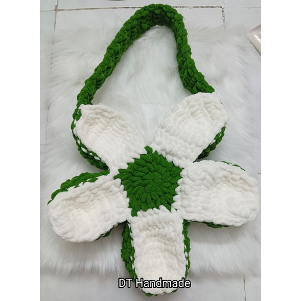 Bloom flower bag - Túi len hình bông hoa handmade - Bag Crochet