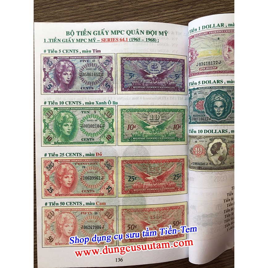 Catalog Hình Ảnh Tiền Giấy và Tiền Xu quân đội MPC sử dụng ở Việt Nam