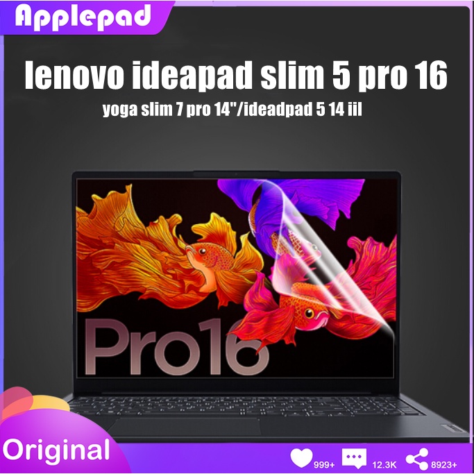 Miếng Dán Bảo Vệ Màn Hình Trong Suốt Chống Trầy Cho Lenovo Ideapad 5 Pro 16 Yoga Slim 7 Pro 14