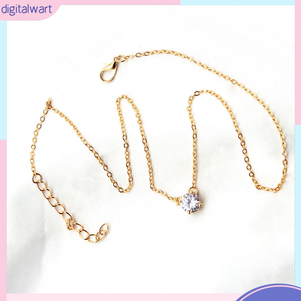 Dây chuyền đính đá kiểu dáng đơn giản thanh lịch dành cho nữ