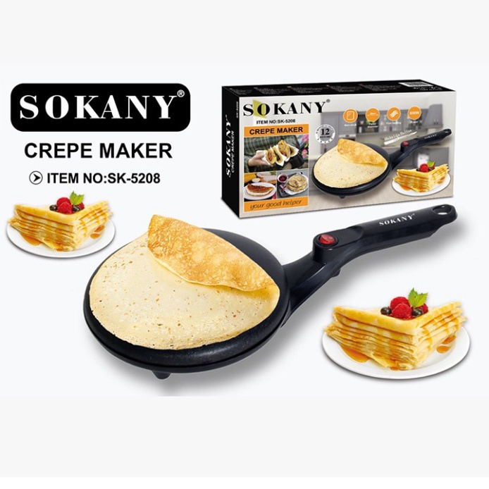 Máy làm bánh cuốn, chảo điện làm bánh tráng Sokany