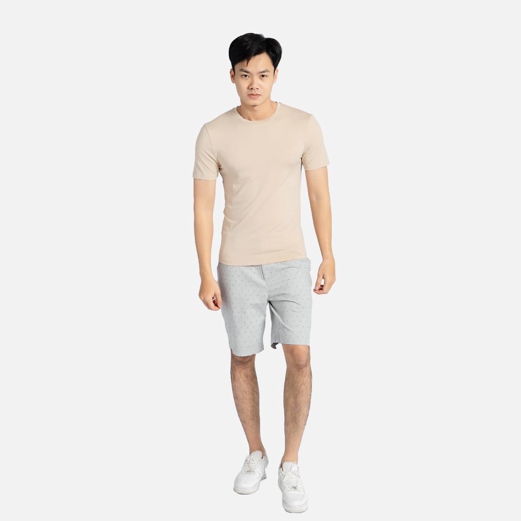 Áo thun ngắn cộc tay nam CIZA cao cấp cổ tròn vải cotton dáng Slim Fit size S M L XL CIZA ATNS21