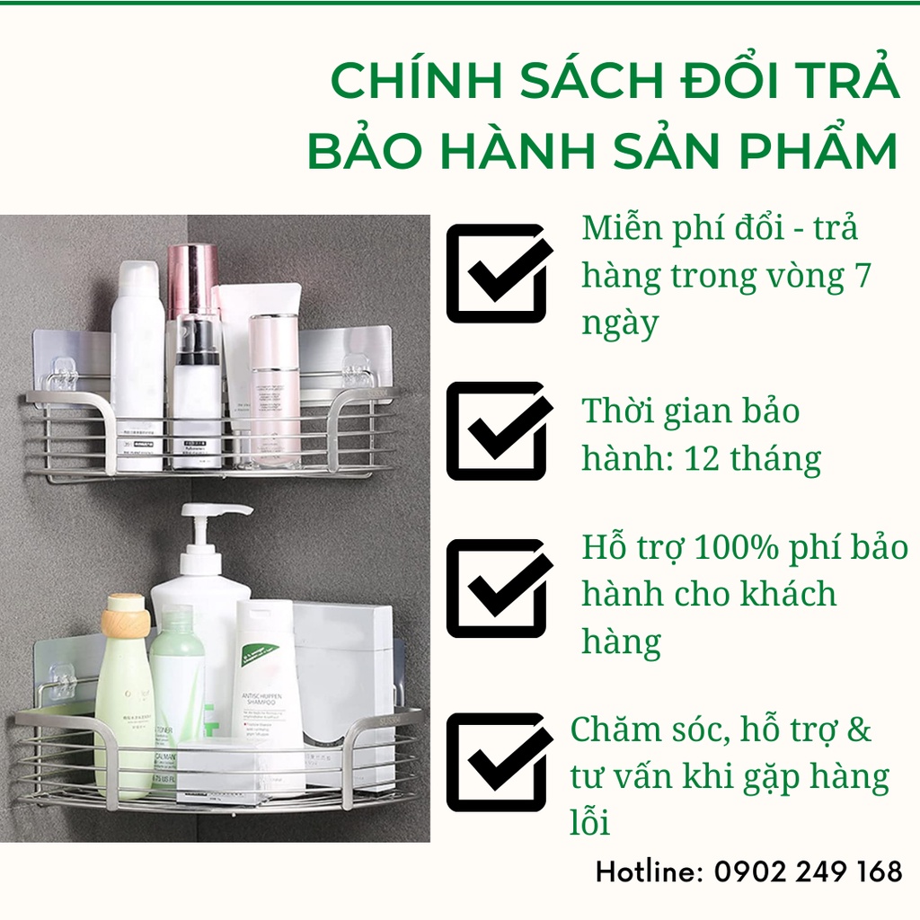 Kệ inox dán tường VIVUDECOR KD01