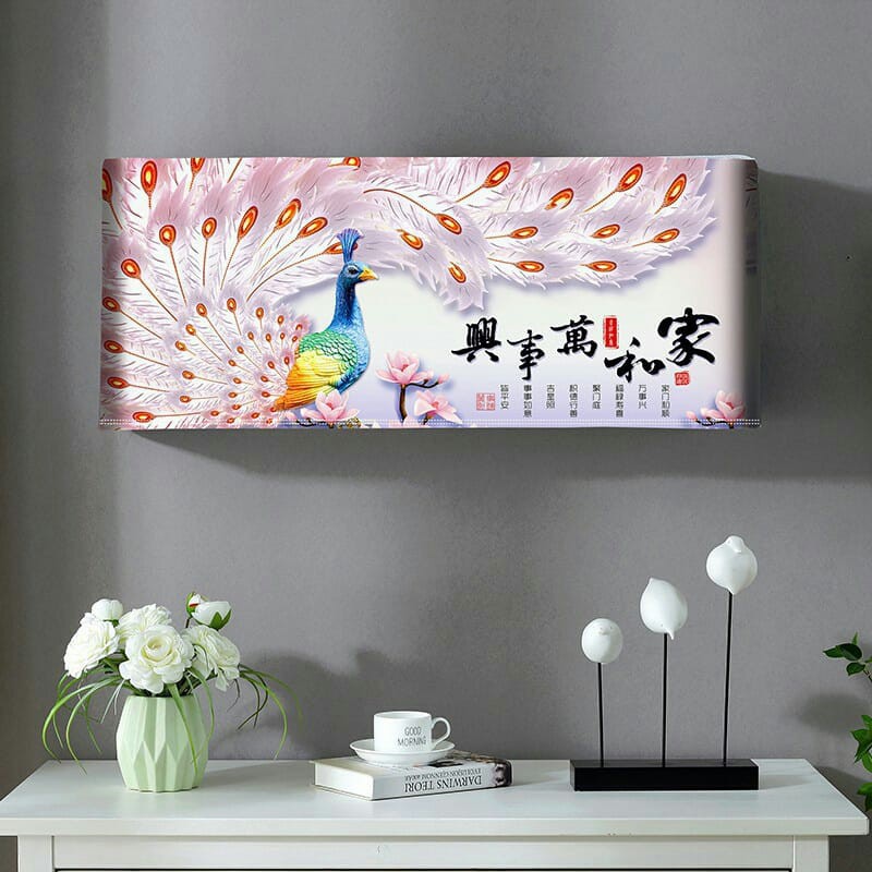 BỌC ĐIỀU HÒA VẢI LỤA 3D CAO CẤP CHỐNG BỤI, KÍCH CỠ 86*20*35CM DỄ LẮP ĐẶT VÀ THÁO RỜI KHI CẦN