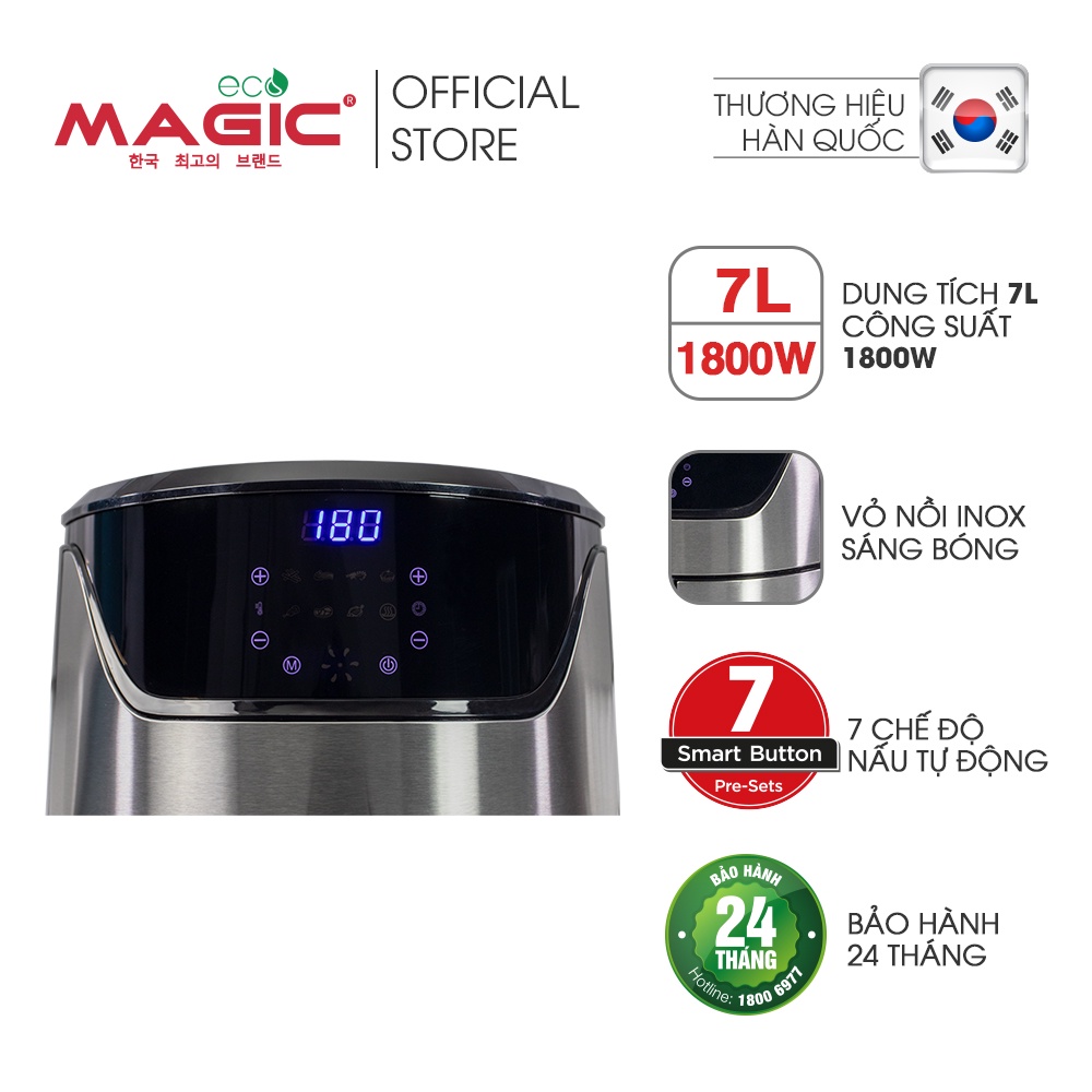 Nồi chiên điện tử Magic Eco AC122 7L