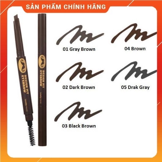Chì kẻ mày design my eyebrow pencil 01 02 03 04 .