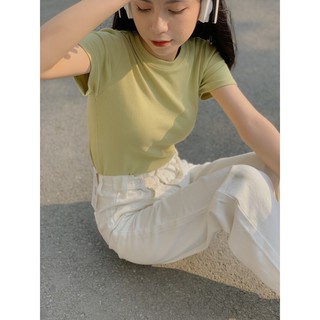 áo thun tăm ngắn tay basic form dài 41901 AP481 1994closet