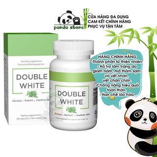 Viên uống trắng da chống nắng Double White USA bổ sung Glutathione giúp đẹp da giảm mụn nám mờ thâm sạm tàn nhang