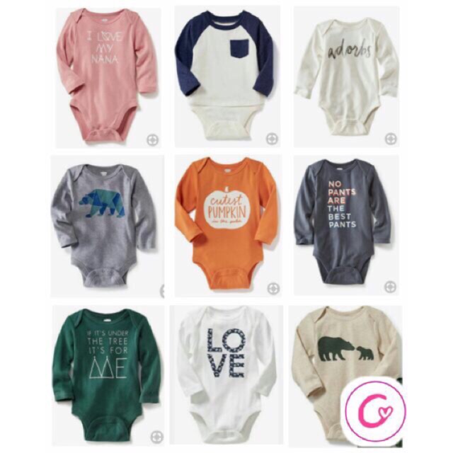 Body Old Navy dài tay cho bé trai