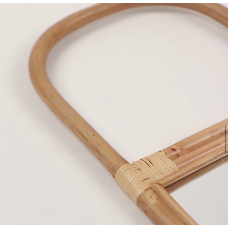 Gương mây cổ điển - Rattan Vintage Oval Mirror 🤍