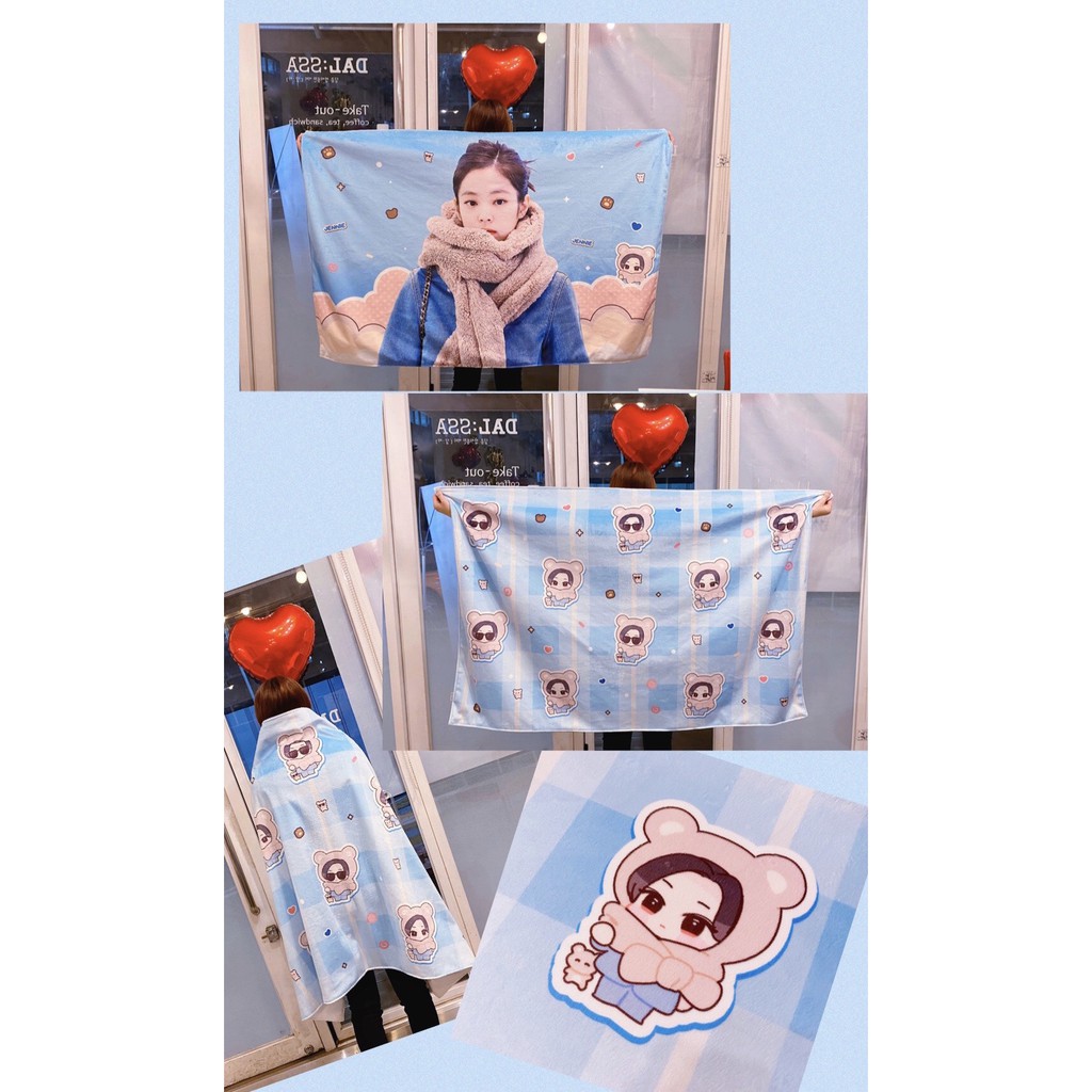 Bộ chăn JENNIE blanket của fansite Paint It Black