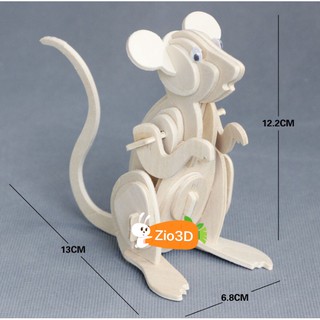 Mô hình lắp ráp gỗ 3D Con Chuột