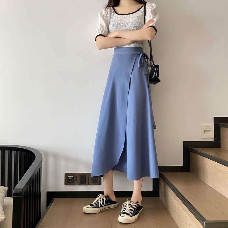 Chân váy chữ A lưng cao thời trang phong cách Hàn Quốc dành cho nữ | BigBuy360 - bigbuy360.vn