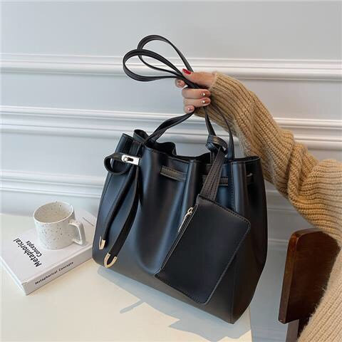 Túi tote da công sở đeo vai tặng kèm ví vừa A4 P101