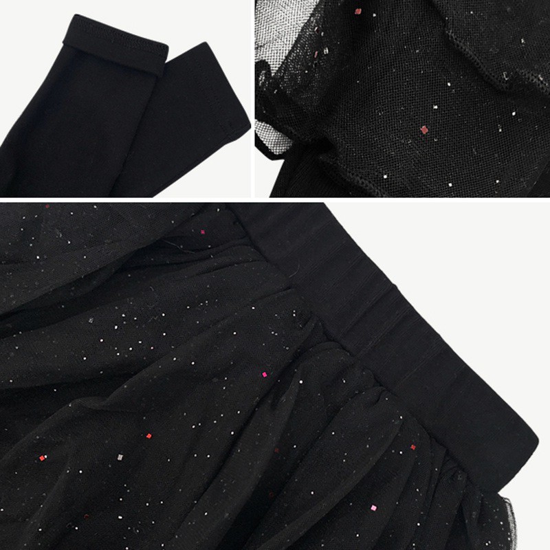 Baby Girls' Sweet Canopy Skirt Skirt Pants Solid color Net Gauze Trousers Summer