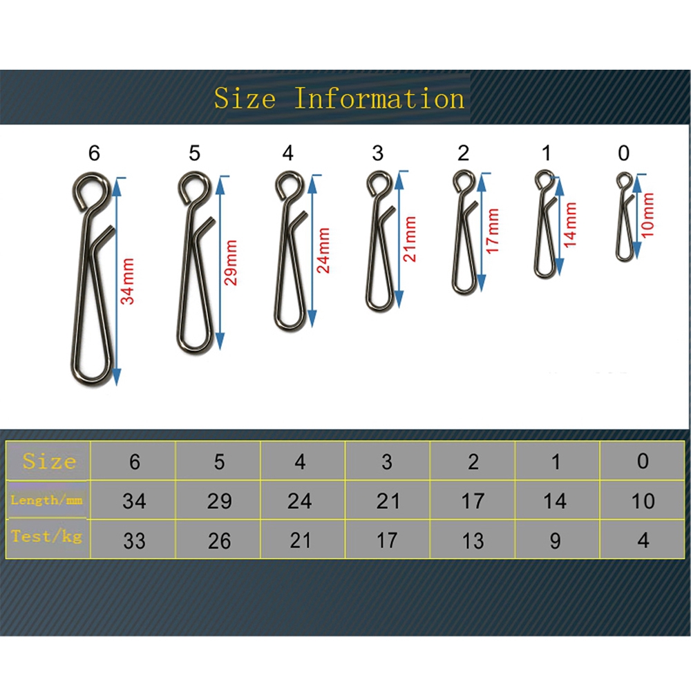 50 Khóa xoay câu cá bằng thép không gỉ