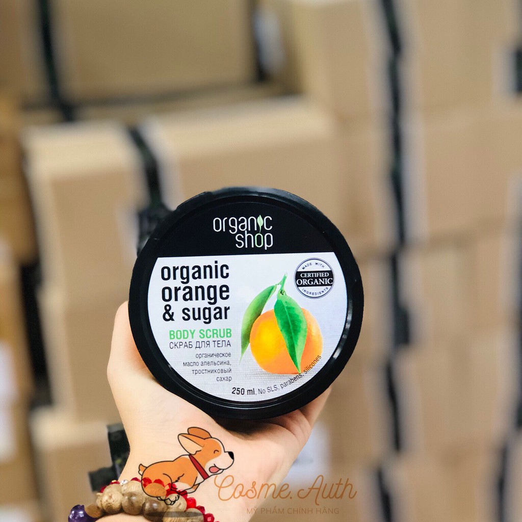 Tẩy Da Chết Toàn Thân Organic Shop Organic Body Scrub - Cà Phê , Quế Hồi 250ml | BigBuy360 - bigbuy360.vn