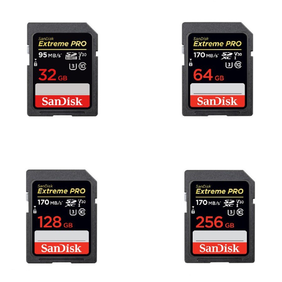 Thẻ nhớ SD Sandisk 16G 32G 64G 128G Extreme PRO tốc độ cao 95Mb/s cho máy ảnh máy | BigBuy360 - bigbuy360.vn