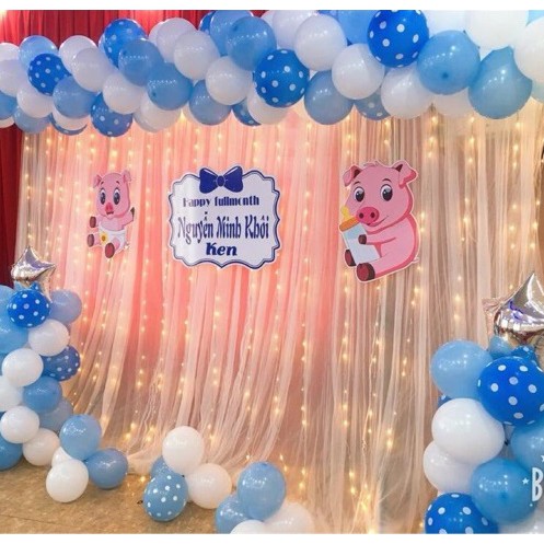 Rèm voan lưới trang trí tiệc sinh nhật may sẵn