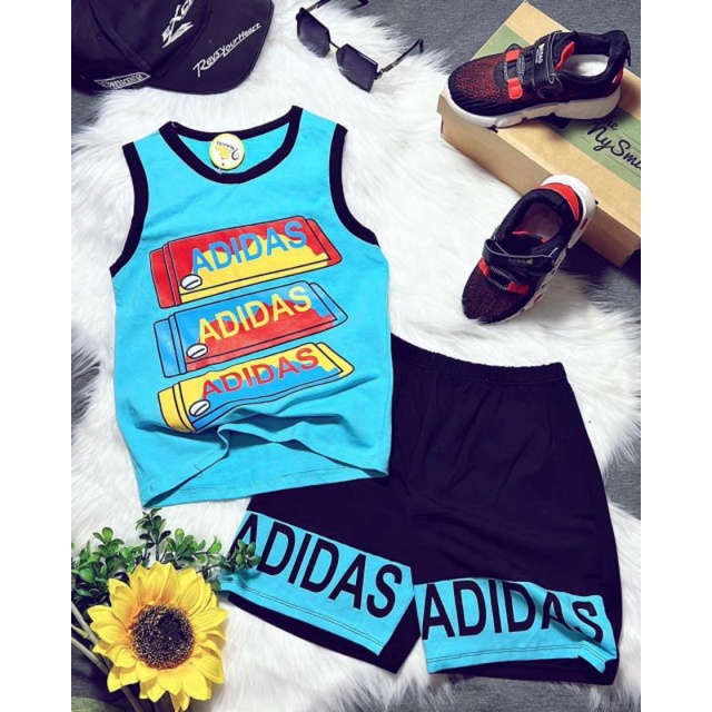 Bộ ba lỗ sát nách bé trai size đại thun cotton 4 chiều