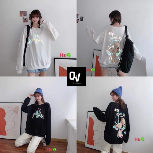 Áo gấu bông give me,chất dày dặn - Shop Q&amp;V