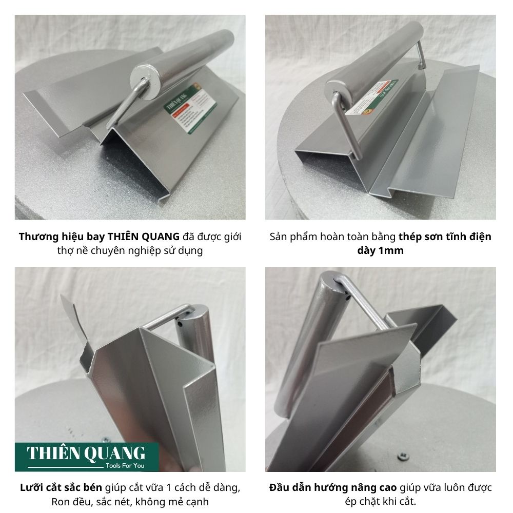 Bay cắt ron chỉ âm tường VUÔNG 20x10mm - Thiên Quang