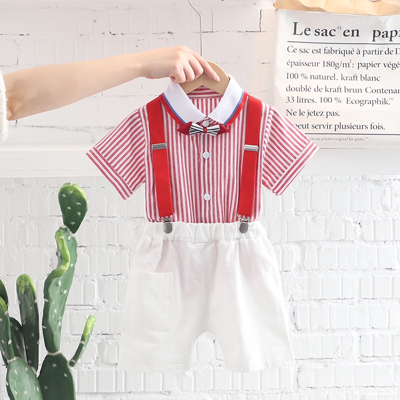 Bộ Trang Phục 2 Mảnh Gồm Áo Thun Tay Ngắn Và Quần Dễ Thương Dành Cho Bé Trai Và Bé Gái 0-4 Tuổi