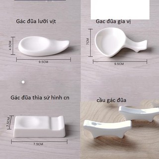 Combo 4 chiếc gác đũa bằng sứ