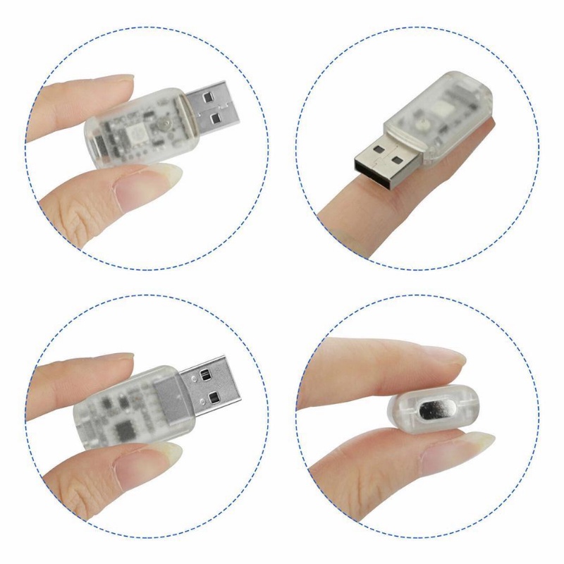 Đèn LED USB Nhiều Màu Điều Khiển Cảm Ứng Trang Trí Nội Thất Xe Hơi