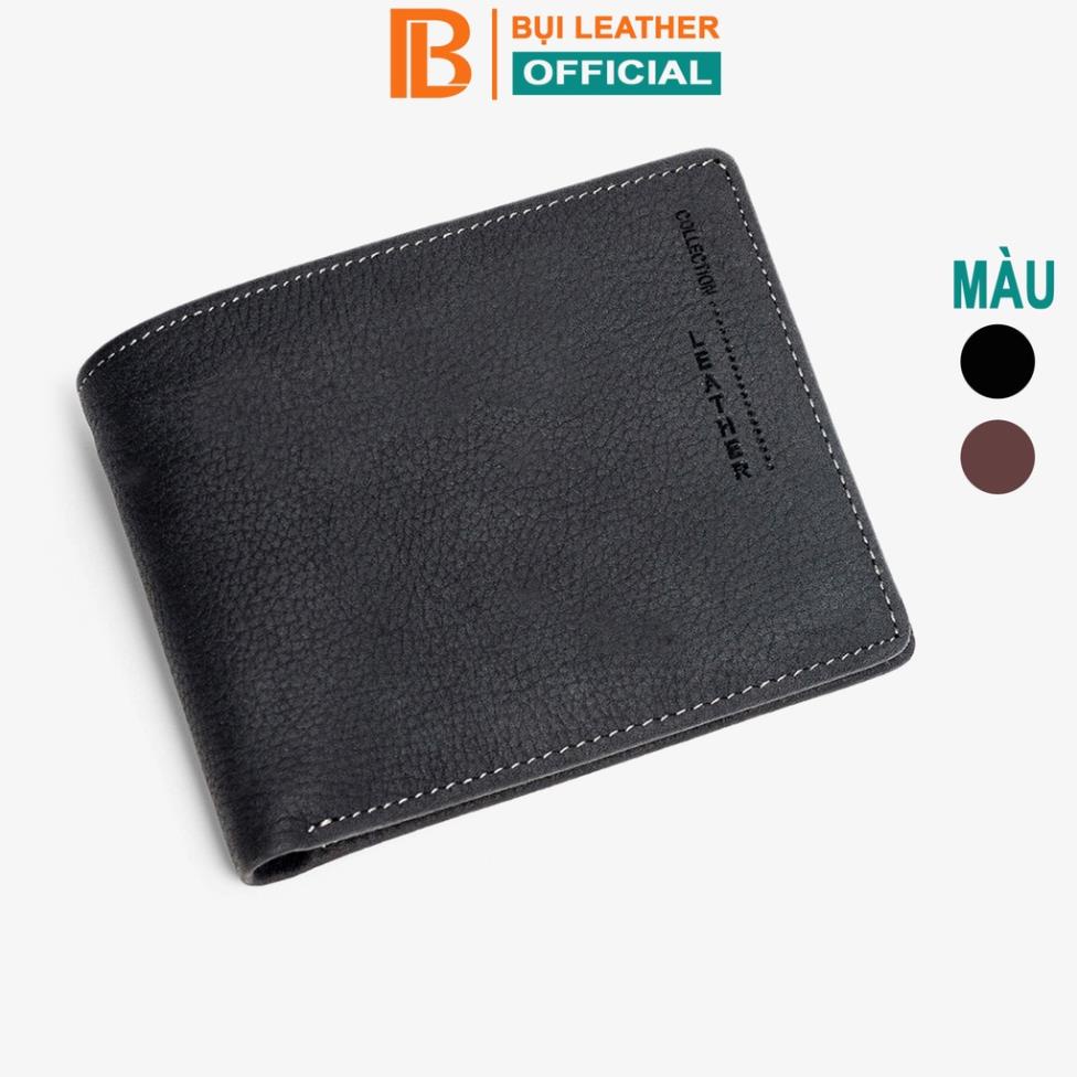 Ví nam da bò sáp Mexico Bụi Leather V102 cao cấp ®️
