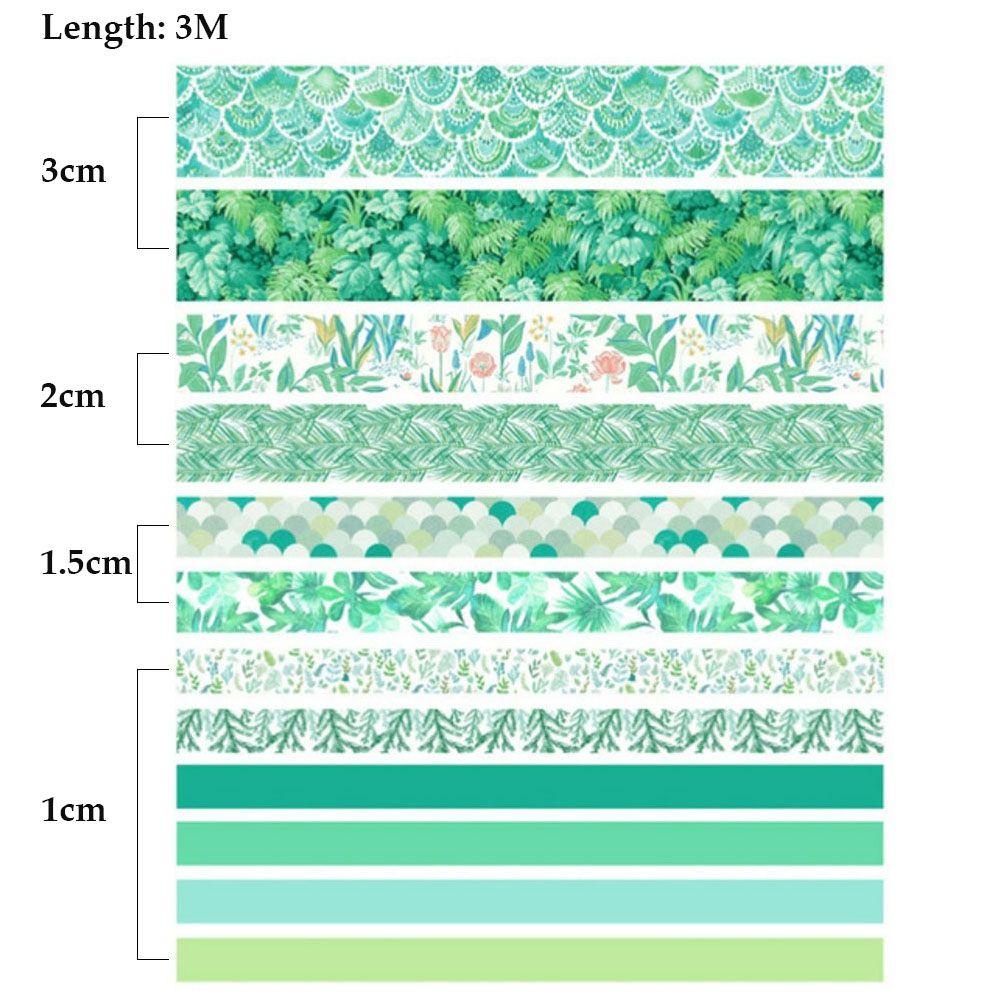 12 Cuộn Băng Dính Hình Cầu Vồng Trang Trí Scrapbook