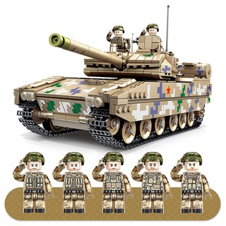 Đồ chơi Lắp ghép Mô hình Type15 Light BattleTank Xếp hình Đội Xe Tăng 639001