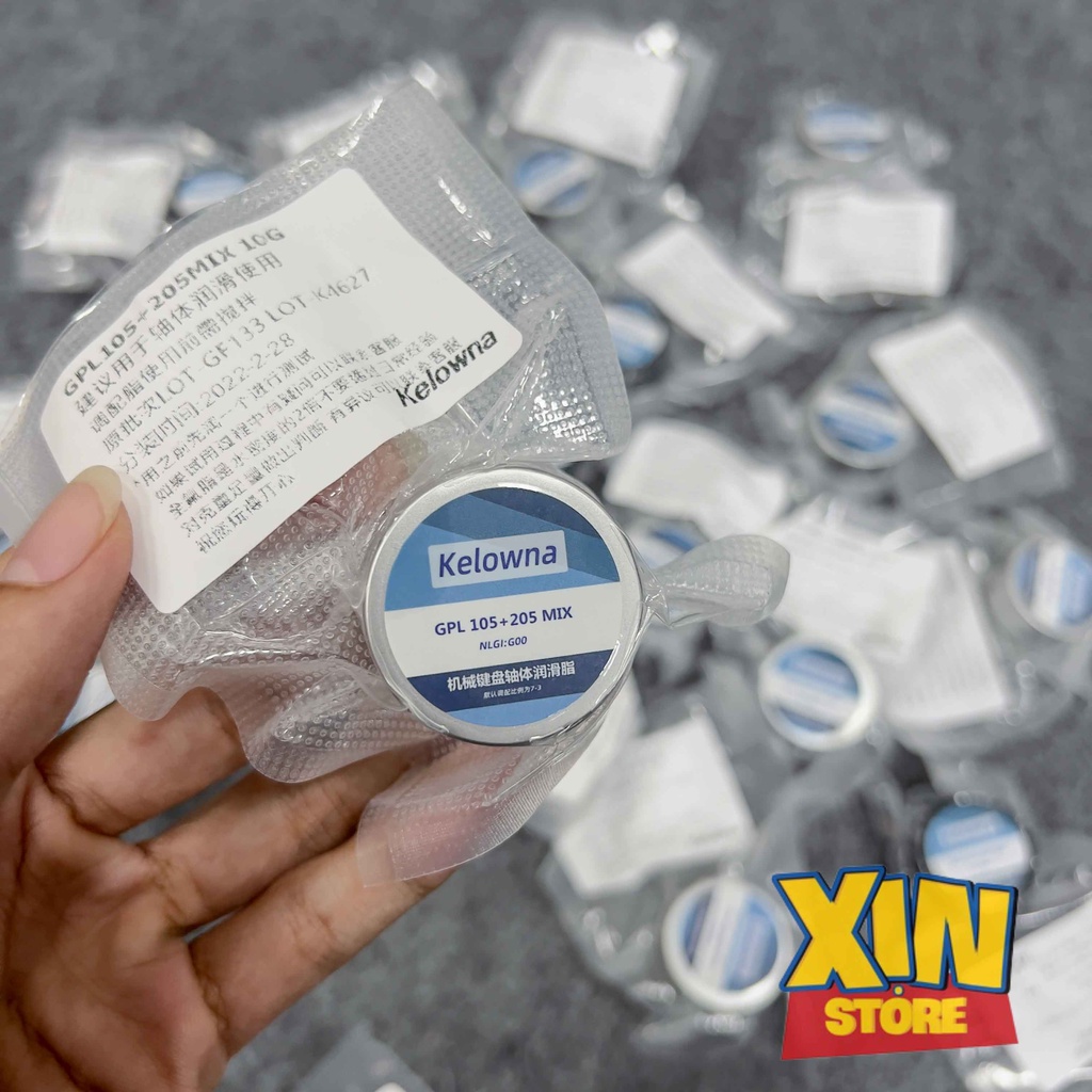 Dầu lube | Mỡ lube bàn phím cơ Kelowna Krytox  GPL 105 mix 205g0 10gr | Lube switch | Lube Stab