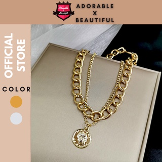 Dây Chuyền Xích Ulzzang Thời Trang Hàn Quốc,[AdorablexBeautiful], Necklace Basic Vàng/Bạc Hot Trend 2021 Ảnh Thật