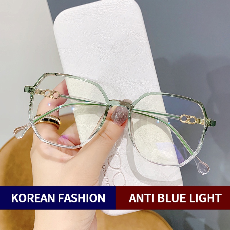 Mắt kính cận gọng vuông chống bức xạ phong cách cổ điển TR90
